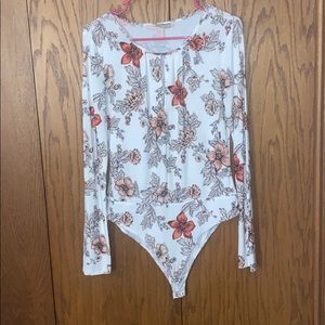 Forever 21 floral bodysuit